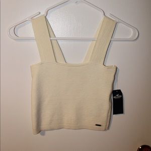 Cropped sweater tank